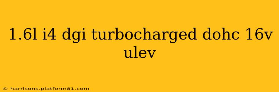 1.6l i4 dgi turbocharged dohc 16v ulev