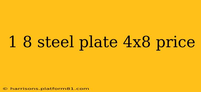 1 8 steel plate 4x8 price