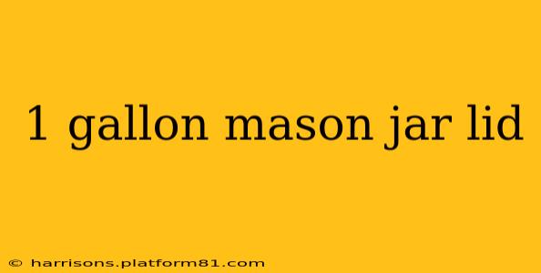 1 gallon mason jar lid