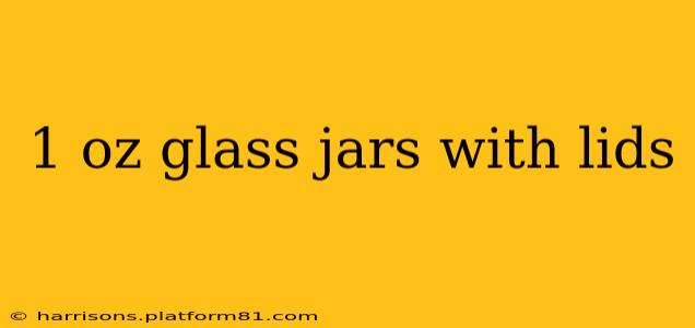 1 oz glass jars with lids
