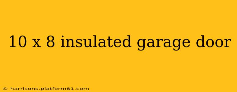 10 x 8 insulated garage door