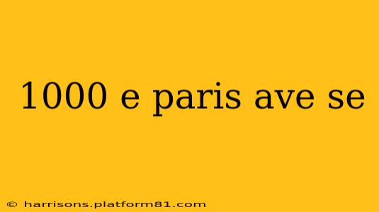 1000 e paris ave se