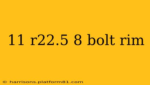 11 r22.5 8 bolt rim