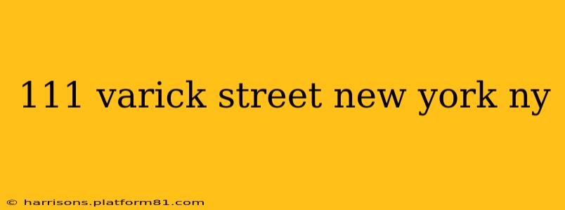 111 varick street new york ny