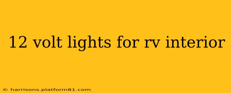 12 volt lights for rv interior