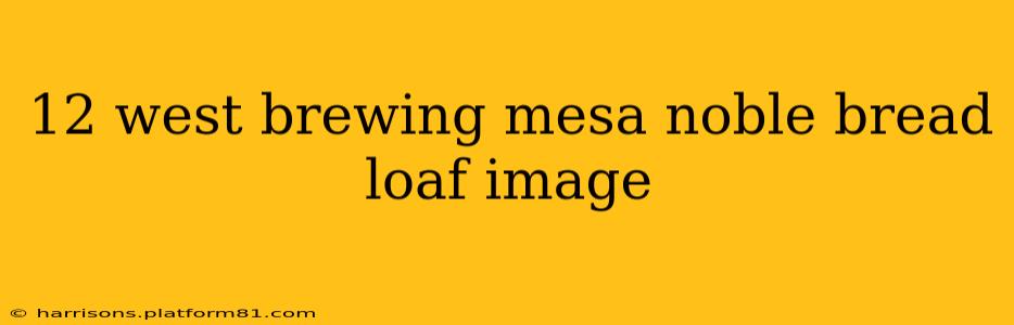 12 west brewing mesa noble bread loaf image