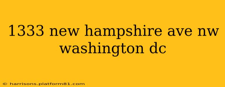 1333 new hampshire ave nw washington dc