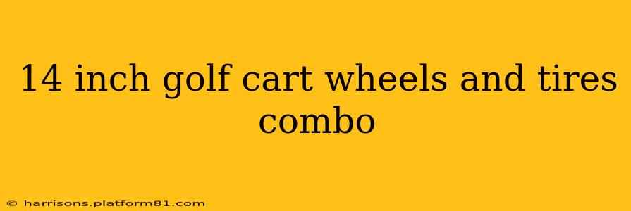 14 inch golf cart wheels and tires combo