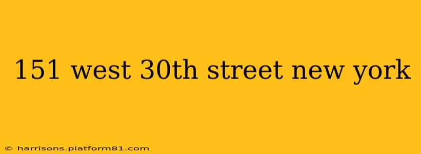 151 west 30th street new york