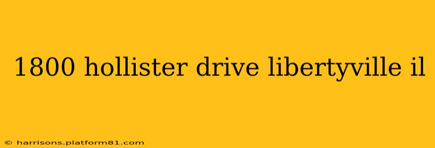1800 hollister drive libertyville il