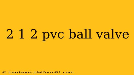 2 1 2 pvc ball valve