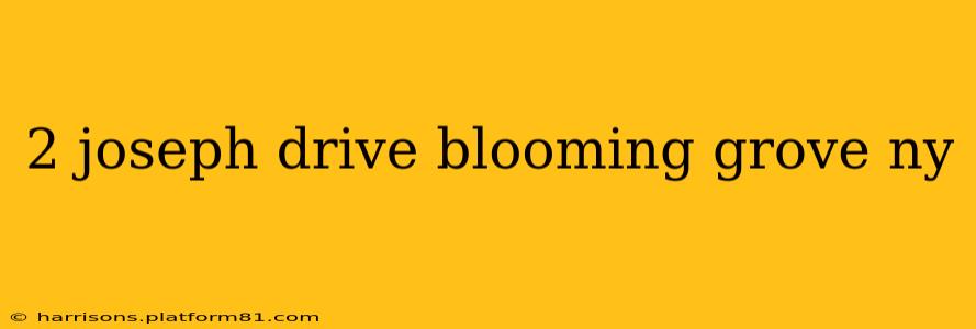 2 joseph drive blooming grove ny