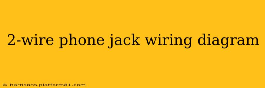 2-wire phone jack wiring diagram