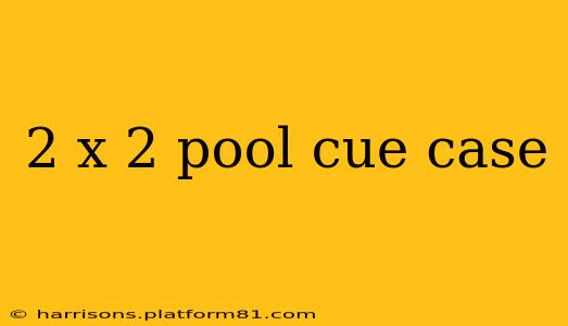 2 x 2 pool cue case