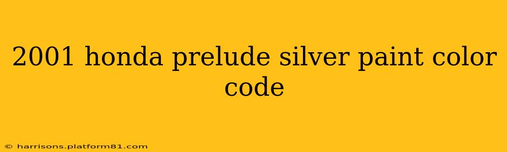 2001 honda prelude silver paint color code