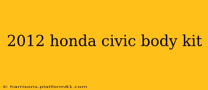 2012 honda civic body kit