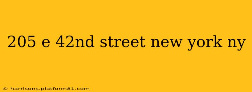 205 e 42nd street new york ny