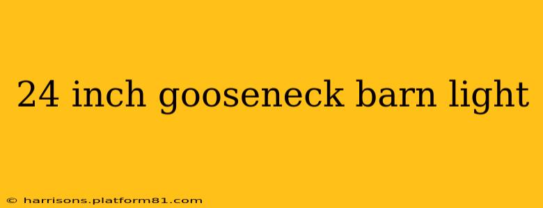 24 inch gooseneck barn light