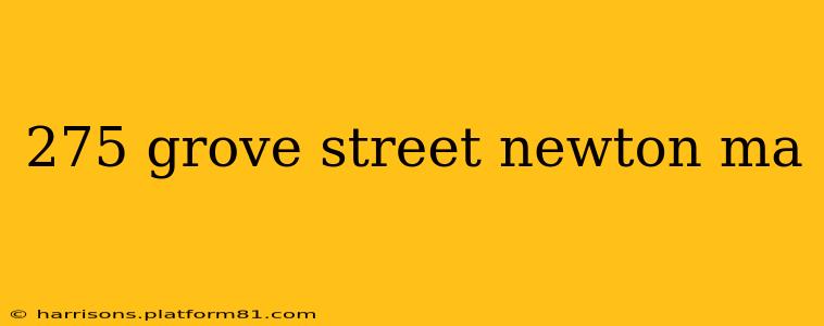 275 grove street newton ma