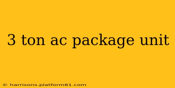 3 ton ac package unit