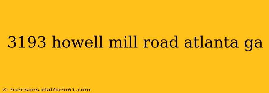 3193 howell mill road atlanta ga