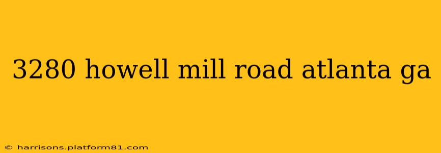 3280 howell mill road atlanta ga