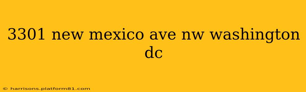 3301 new mexico ave nw washington dc