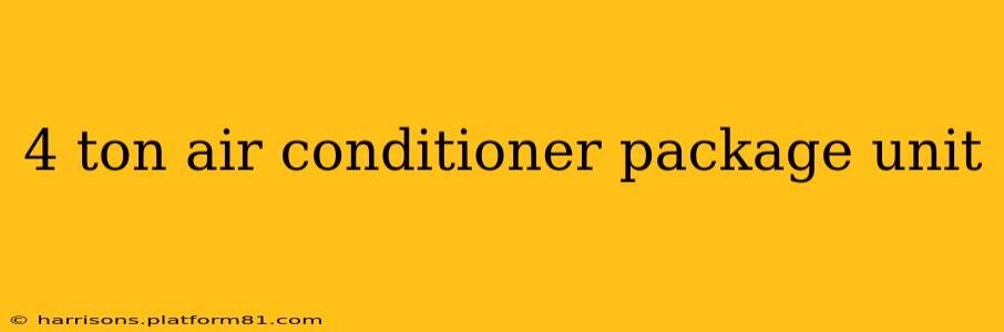 4 ton air conditioner package unit