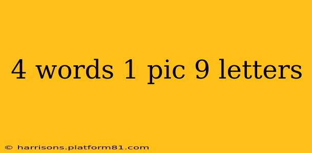4 words 1 pic 9 letters