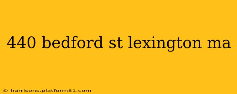 440 bedford st lexington ma