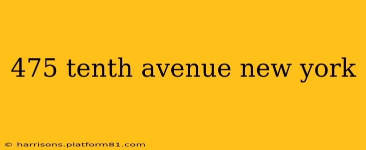 475 tenth avenue new york