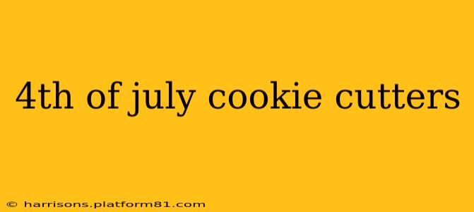 4th of july cookie cutters