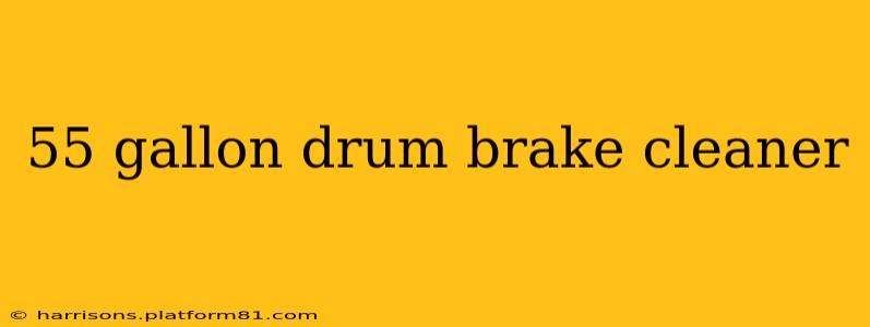 55 gallon drum brake cleaner