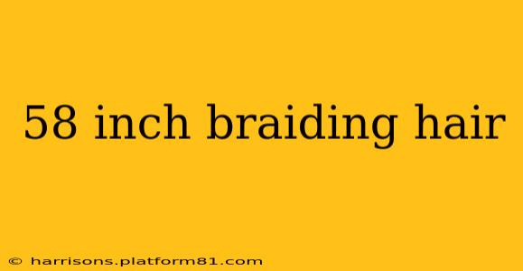 58 inch braiding hair
