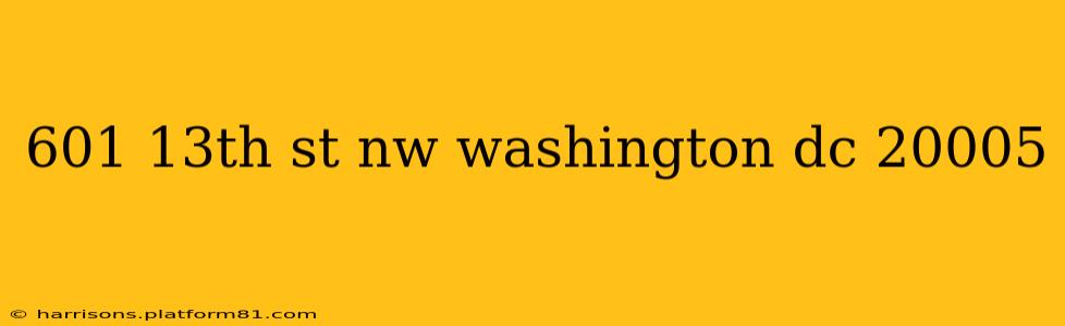 601 13th st nw washington dc 20005