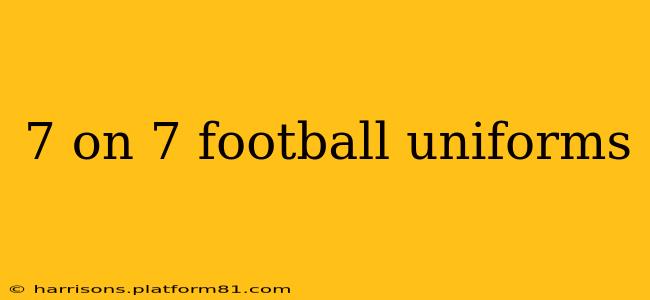 7 on 7 football uniforms