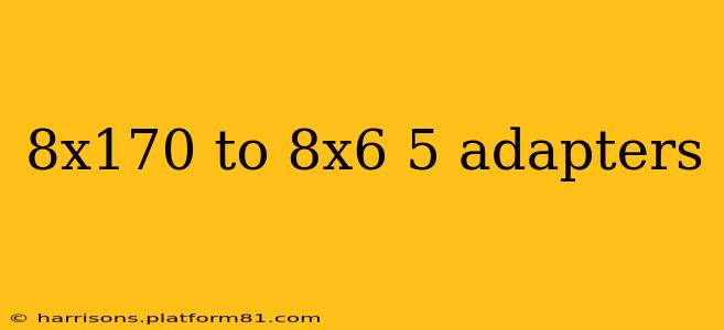 8x170 to 8x6 5 adapters