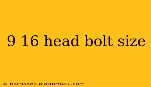 9 16 head bolt size