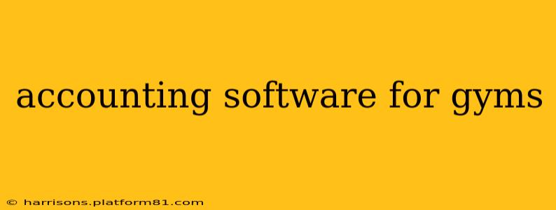 accounting software for gyms