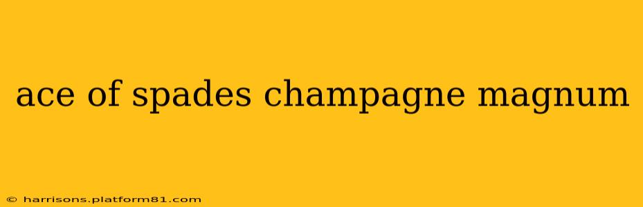 ace of spades champagne magnum