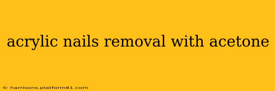 acrylic nails removal with acetone