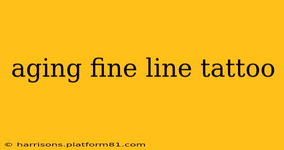 aging fine line tattoo