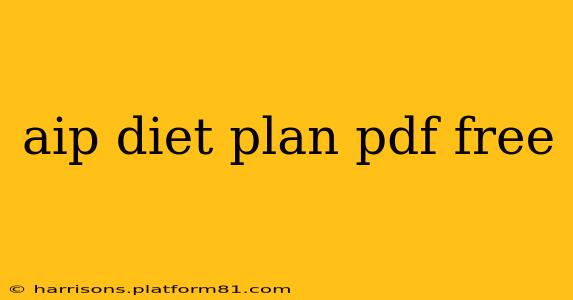 aip diet plan pdf free