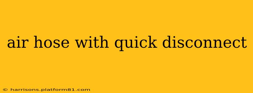 air hose with quick disconnect