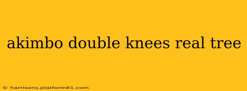 akimbo double knees real tree