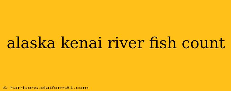 alaska kenai river fish count