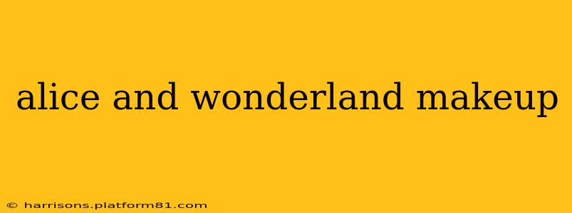 alice and wonderland makeup