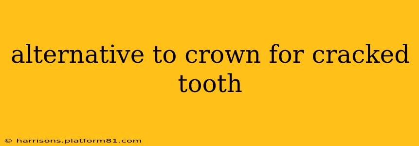 alternative to crown for cracked tooth