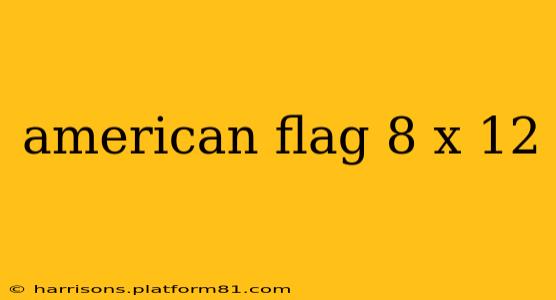 american flag 8 x 12