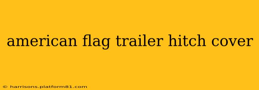 american flag trailer hitch cover